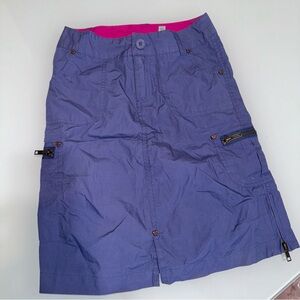Girls sideout blue zipper skirt size 7 s6